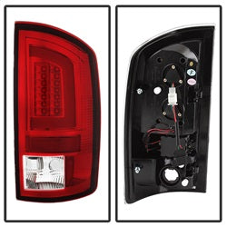 Spyder Auto 5084286 Light Bar LED Tail Lights; Version 3; Red Clear; - Truck Part Superstore