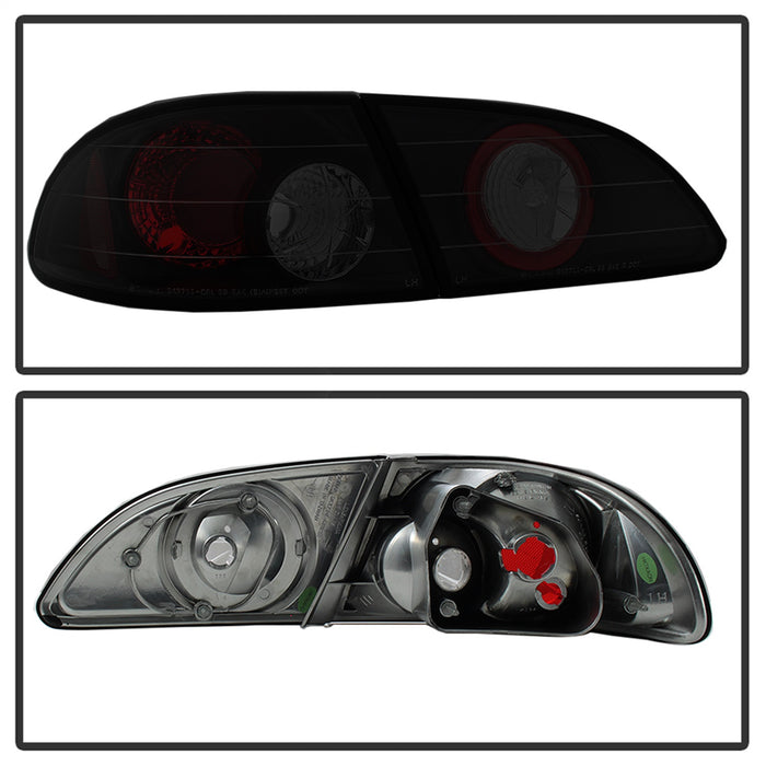 Spyder Auto 5084323 Euro Style Tail Lights; Black Smoke; - Truck Part Superstore