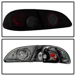 Spyder Auto 5084323 Euro Style Tail Lights; Black Smoke; - Truck Part Superstore