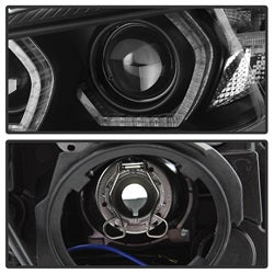 Spyder Auto 5084347 DRL LED Projector Headlights; Bulbs Included; Pair; Black; - Truck Part Superstore
