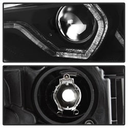 Spyder Auto 5084347 DRL LED Projector Headlights; Bulbs Included; Pair; Black; - Truck Part Superstore