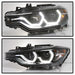 Spyder Auto 5084347 DRL LED Projector Headlights; Bulbs Included; Pair; Black; - Truck Part Superstore
