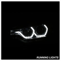 Spyder Auto 5084354 DRL LED Projector Headlights; Bulbs Included; Pair; Chrome; - Truck Part Superstore
