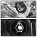 Spyder Auto 5084354 DRL LED Projector Headlights; Bulbs Included; Pair; Chrome; - Truck Part Superstore