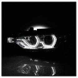 Spyder Auto 5084354 DRL LED Projector Headlights; Bulbs Included; Pair; Chrome; - Truck Part Superstore