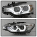 Spyder Auto 5084354 DRL LED Projector Headlights; Bulbs Included; Pair; Chrome; - Truck Part Superstore