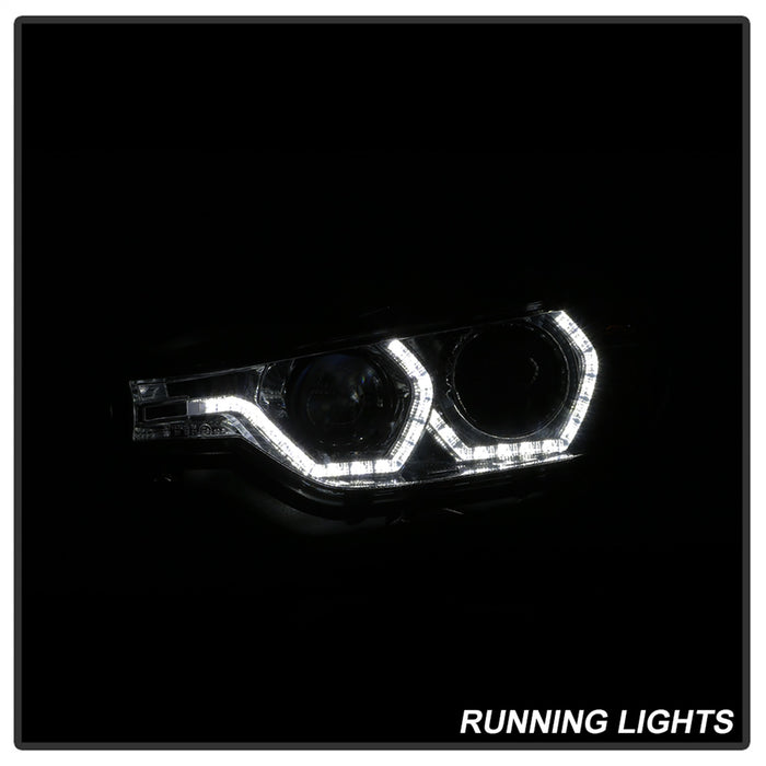 Spyder Auto 5084361 DRL LED Projector Headlights; Bulbs Included; Pair; Smoke; - Truck Part Superstore