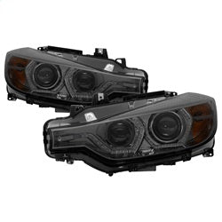Spyder Auto 5084361 DRL LED Projector Headlights; Bulbs Included; Pair; Smoke; - Truck Part Superstore