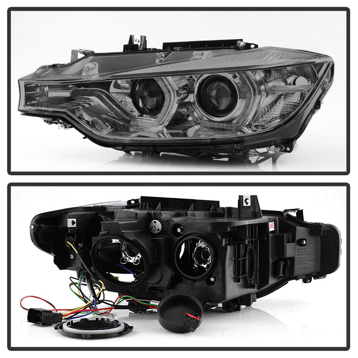 Spyder Auto 5084361 DRL LED Projector Headlights; Bulbs Included; Pair; Smoke; - Truck Part Superstore