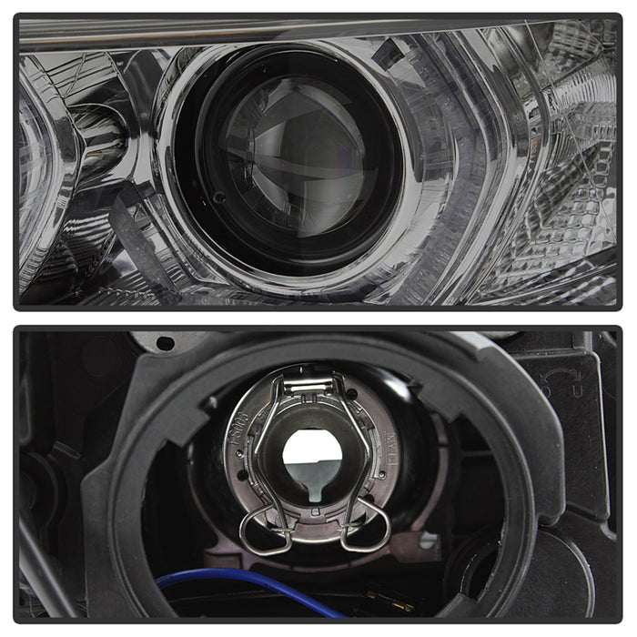 Spyder Auto 5084361 DRL LED Projector Headlights; Bulbs Included; Pair; Smoke; - Truck Part Superstore