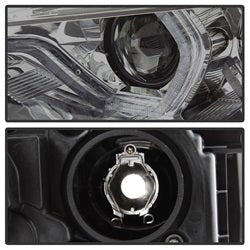 Spyder Auto 5084361 DRL LED Projector Headlights; Bulbs Included; Pair; Smoke; - Truck Part Superstore
