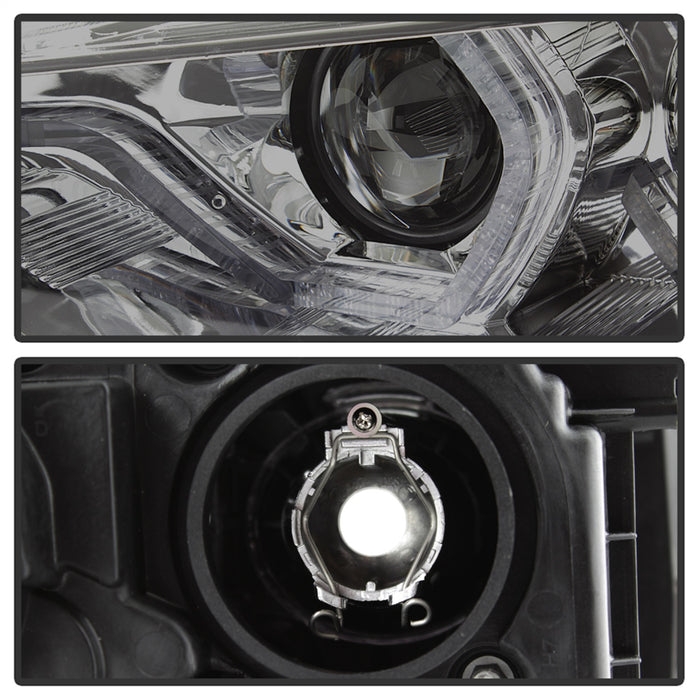 Spyder Auto 5084361 DRL LED Projector Headlights; Bulbs Included; Pair; Smoke; - Truck Part Superstore