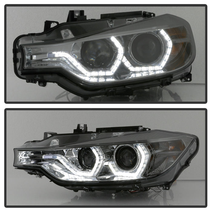 Spyder Auto 5084361 DRL LED Projector Headlights; Bulbs Included; Pair; Smoke; - Truck Part Superstore