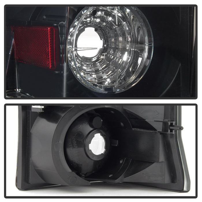 Spyder Auto 5084378 Euro Style Tail Lights; Black Smoke; - Truck Part Superstore