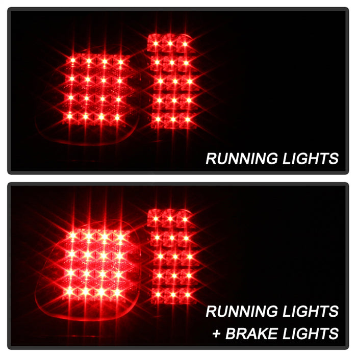 Spyder Auto 5084415 LED Tail Lights; Uses Stock Bulbs; w/Trunk Pcs.; 4 pc.; Black; - Truck Part Superstore