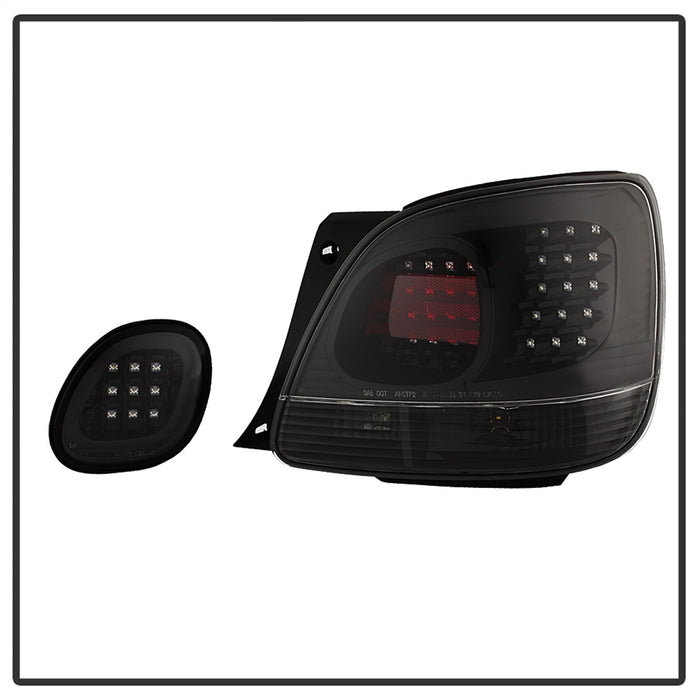 Spyder Auto 5084415 LED Tail Lights; Uses Stock Bulbs; w/Trunk Pcs.; 4 pc.; Black; - Truck Part Superstore
