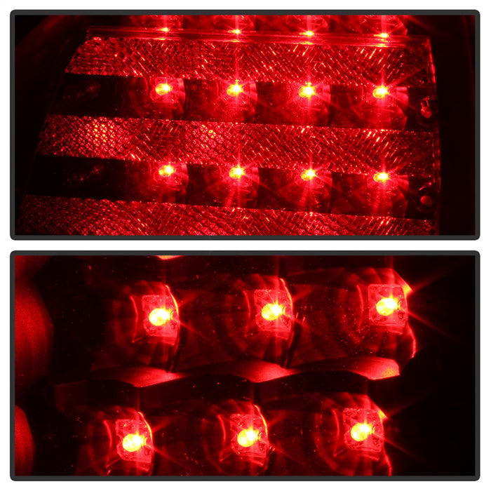Spyder Auto 5084415 LED Tail Lights; Uses Stock Bulbs; w/Trunk Pcs.; 4 pc.; Black; - Truck Part Superstore