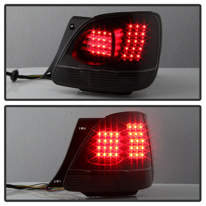 Spyder Auto 5084415 LED Tail Lights; Uses Stock Bulbs; w/Trunk Pcs.; 4 pc.; Black; - Truck Part Superstore