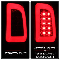 Spyder Auto 5084453 Light Bar LED Tail Lights; Version 3; Red Clear; - Truck Part Superstore