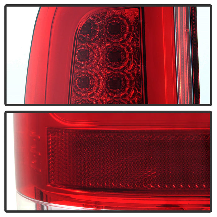 Spyder Auto 5084453 Light Bar LED Tail Lights; Version 3; Red Clear; - Truck Part Superstore
