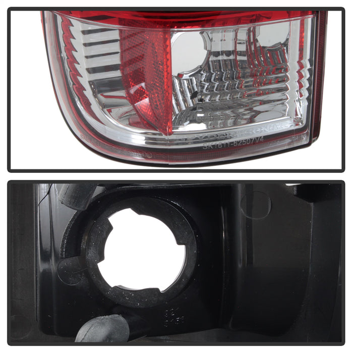 Spyder Auto 5084453 Light Bar LED Tail Lights; Version 3; Red Clear; - Truck Part Superstore