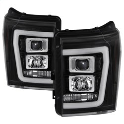 Spyder Auto 5084460 Projector Headlights; Light Bar DRL; Version 2; Black; - Truck Part Superstore