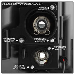 Spyder Auto 5084460 Projector Headlights; Light Bar DRL; Version 2; Black; - Truck Part Superstore