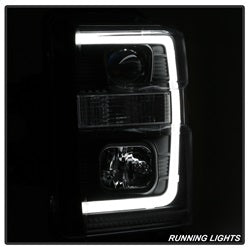 Spyder Auto 5084477 Projector Headlights; Light Bar DRL; Version 2; Black; - Truck Part Superstore