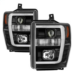 Spyder Auto 5084477 Projector Headlights; Light Bar DRL; Version 2; Black; - Truck Part Superstore