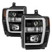 Spyder Auto 5084477 Projector Headlights; Light Bar DRL; Version 2; Black; - Truck Part Superstore