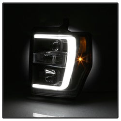 Spyder Auto 5084477 Projector Headlights; Light Bar DRL; Version 2; Black; - Truck Part Superstore