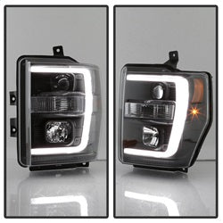 Spyder Auto 5084477 Projector Headlights; Light Bar DRL; Version 2; Black; - Truck Part Superstore