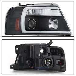 Spyder Auto 5084484 Projector Headlights; Light Bar; Black; - Truck Part Superstore