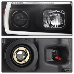 Spyder Auto 5084484 Projector Headlights; Light Bar; Black; - Truck Part Superstore