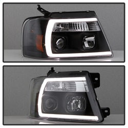 Spyder Auto 5084484 Projector Headlights; Light Bar; Black; - Truck Part Superstore