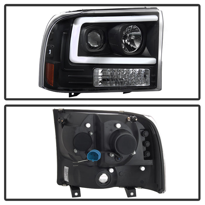 Spyder Auto 5084491 Projector Headlights; Light Bar; Black; - Truck Part Superstore