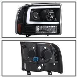 Spyder Auto 5084491 Projector Headlights; Light Bar; Black; - Truck Part Superstore