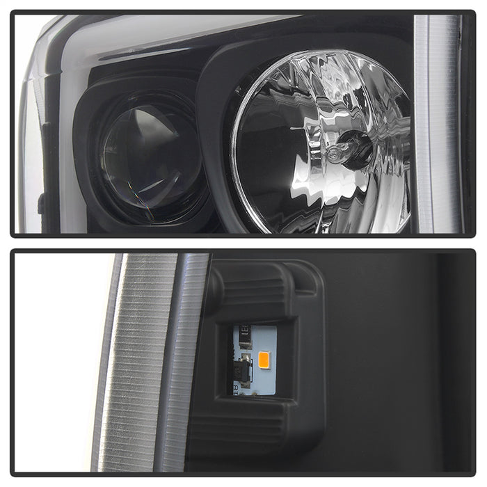 Spyder Auto 5084491 Projector Headlights; Light Bar; Black; - Truck Part Superstore