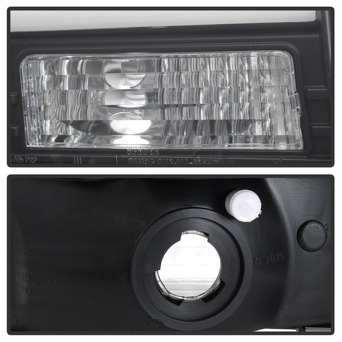 Spyder Auto 5084491 Projector Headlights; Light Bar; Black; - Truck Part Superstore