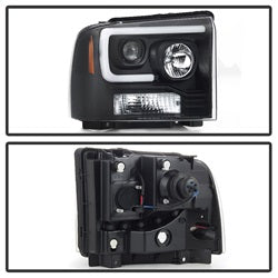 Spyder Auto 5084507 Projector Headlights; Light Bar; Black; - Truck Part Superstore