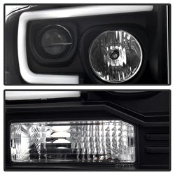 Spyder Auto 5084507 Projector Headlights; Light Bar; Black; - Truck Part Superstore