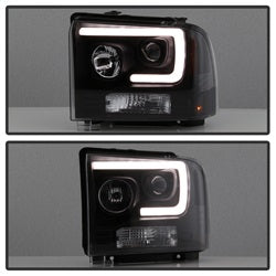 Spyder Auto 5084507 Projector Headlights; Light Bar; Black; - Truck Part Superstore