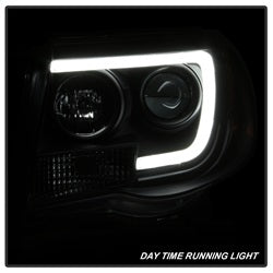 Spyder Auto 5084514 Projector Headlights; Light Bar DRL; Version 2; Black; - Truck Part Superstore