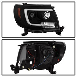 Spyder Auto 5084514 Projector Headlights; Light Bar DRL; Version 2; Black; - Truck Part Superstore