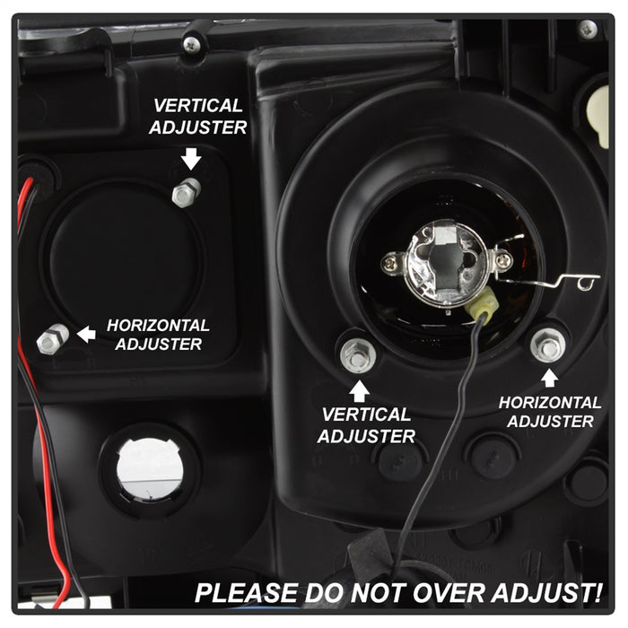 Spyder Auto 5084514 Projector Headlights; Light Bar DRL; Version 2; Black; - Truck Part Superstore