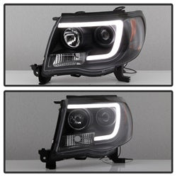 Spyder Auto 5084514 Projector Headlights; Light Bar DRL; Version 2; Black; - Truck Part Superstore