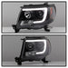 Spyder Auto 5084514 Projector Headlights; Light Bar DRL; Version 2; Black; - Truck Part Superstore
