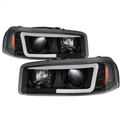 Spyder Auto 5084521 Projector Headlights; Light Bar DRL; Version 2; Black; - Truck Part Superstore