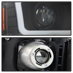 Spyder Auto 5084521 Projector Headlights; Light Bar DRL; Version 2; Black; - Truck Part Superstore