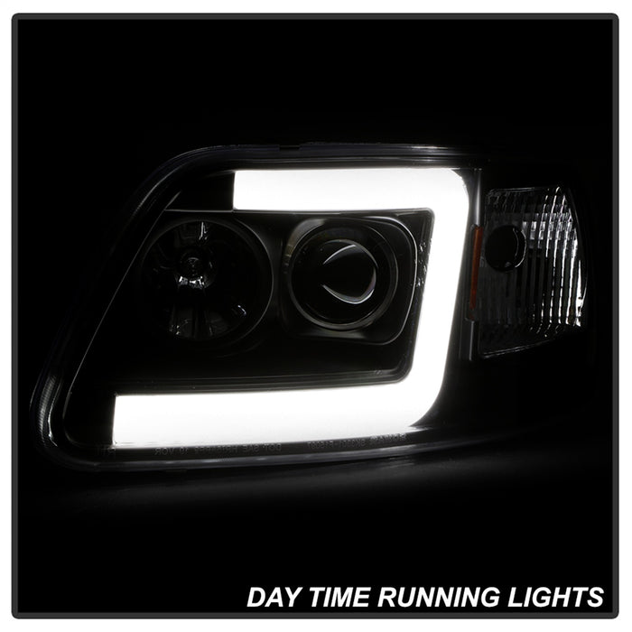 Spyder Auto 5084538 Projector Headlights; Light Bar; Black; - Truck Part Superstore